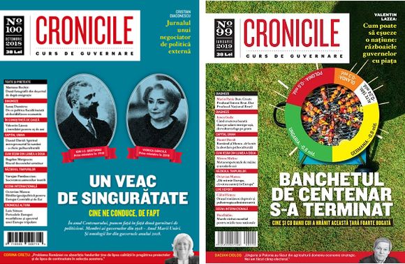 A Cronicile lap k�t sz�ma. A jobboldalon l�that�ban jelent meg az itt szeml�zett interj�.