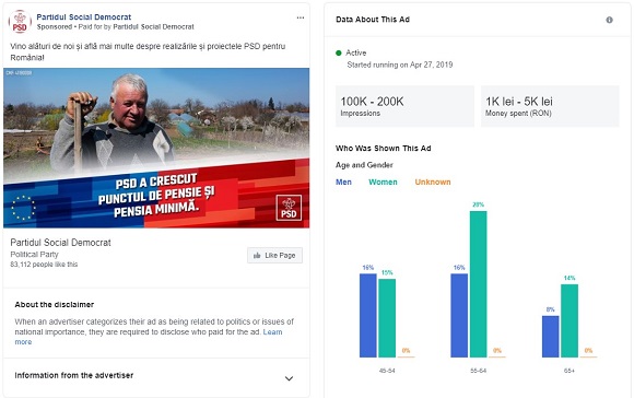 A PSD egyik rekl�mj�nak adatai