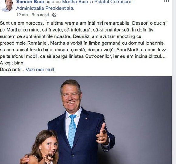 A T�riceanu �ltal kifog�solt f�nyk�pek �s Facebook-bejegyz�s Forr�s: mediafax.ro