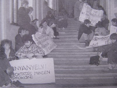 Kolozsv�ri egyetemist�k �l�sztr�jkja, Feleki K�roly felv�tele