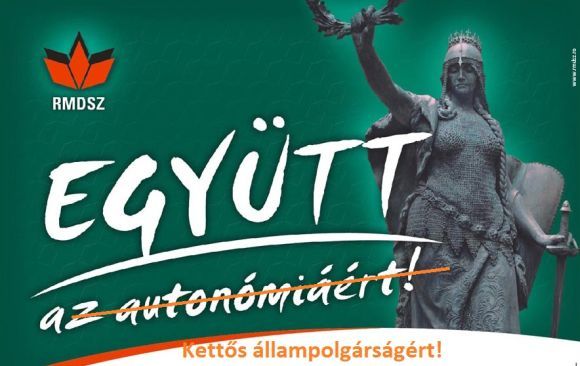 Egy�tt az auton�mi��rt? - RMDSZ v�laszt�si plak�t 2004-b�l