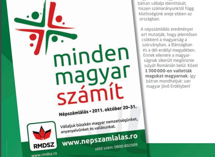 RMDSZ t�j�koztat� a 2011-es n�psz�ml�l�s ut�n. Forr�s: RMDSZ.
