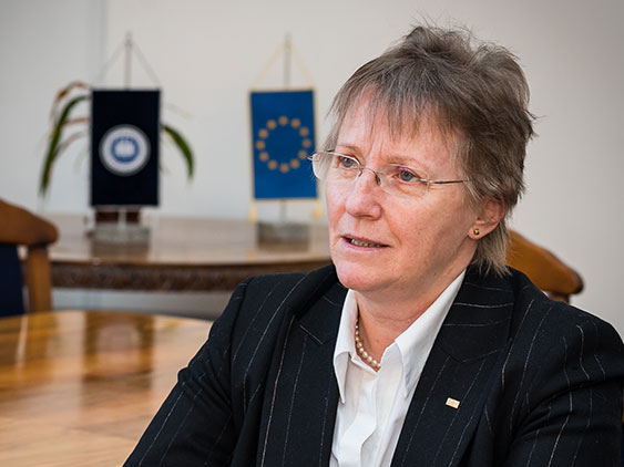 So�s Anna, BBTE Magyar Tagozat vezet�. Forr�s: BBTE honlap