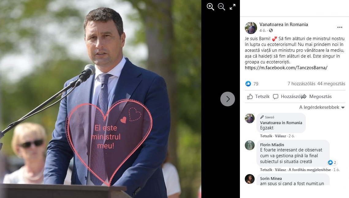 T�nczos Barna k�rnyezetv�delmi miniszter