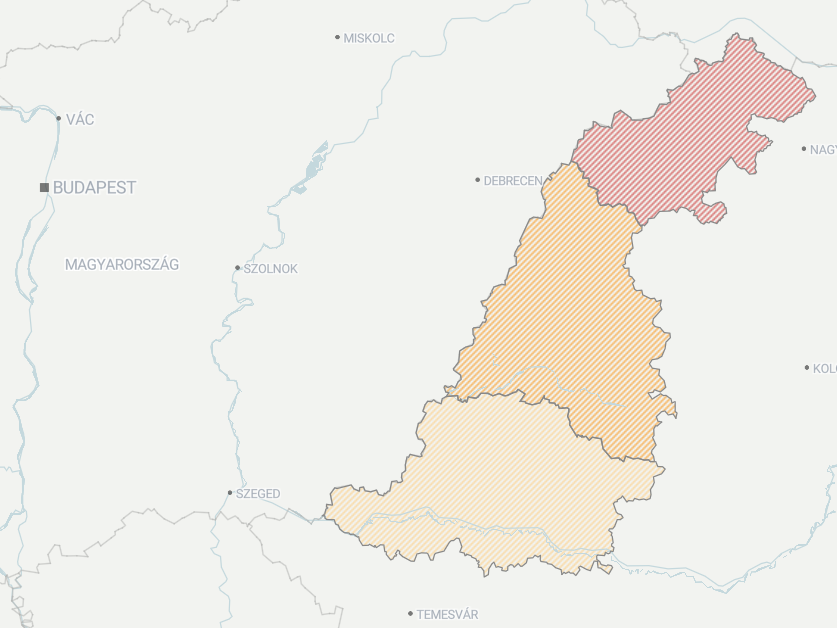 A magyar n�pess�g ar�ny�t a 2011-es n�psz�ml�l�s szerint �br�zoltuk. Magyarok ar�nya a hat�rmenti rom�n megy�kben: Arad megye - 9%, Bihar megye - 25%, Szatm�r megye - 33%. T�rk�p: Bakr�-Nagy Ferenc / Telex