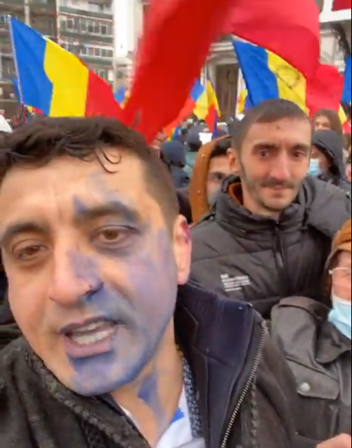 Fot�: K�pernyment�s George Simion Facebook-oldal�r�l