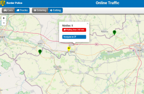 �t kilom�teres kamionsor a nagylaki aut�p�lya-hat�r�tkel�n�l