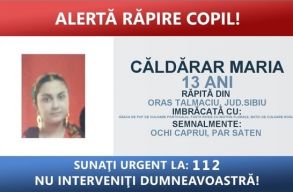 Friss�t�s: Megtal�lta a rend�rs�g a Szeben megy�ben elrabolt 13 �ves l�nyt